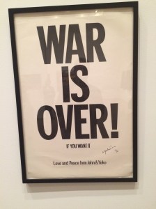 War is Over pop art